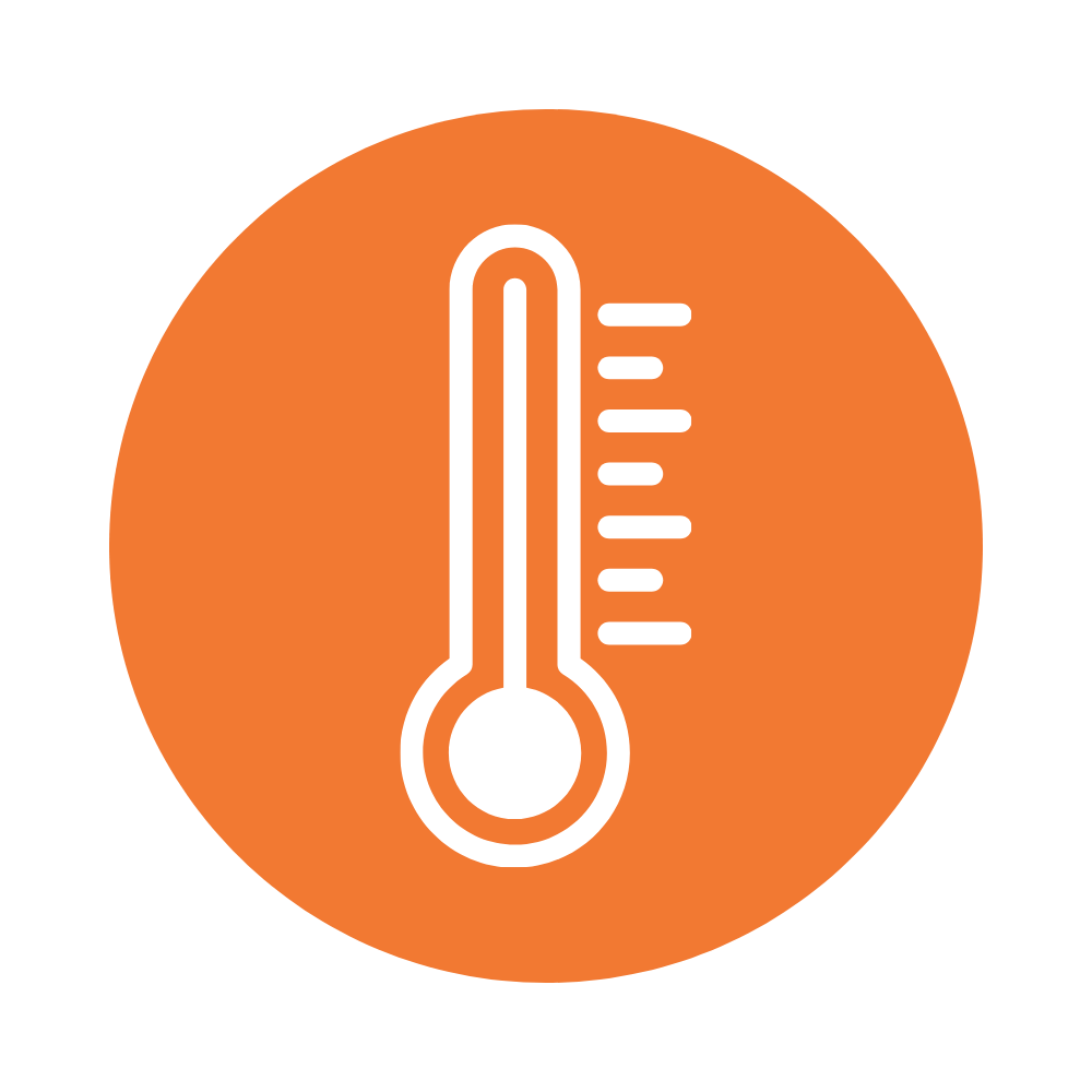 Temperature icon for protecting succulents during cooler autumn weather